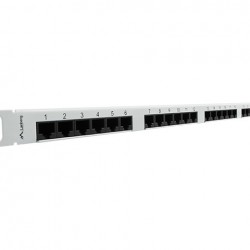 Patch Panel 24 Port 0.5u Kat.5e Szary Lanberg