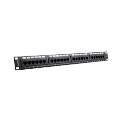 Patch Panel 24 Port 1u Kat.5e Czarny Lanberg