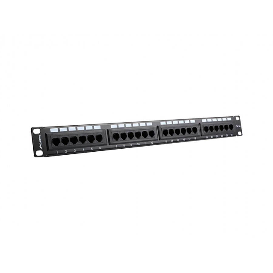 Patch Panel 24 Port 1u Kat.5e Czarny Lanberg