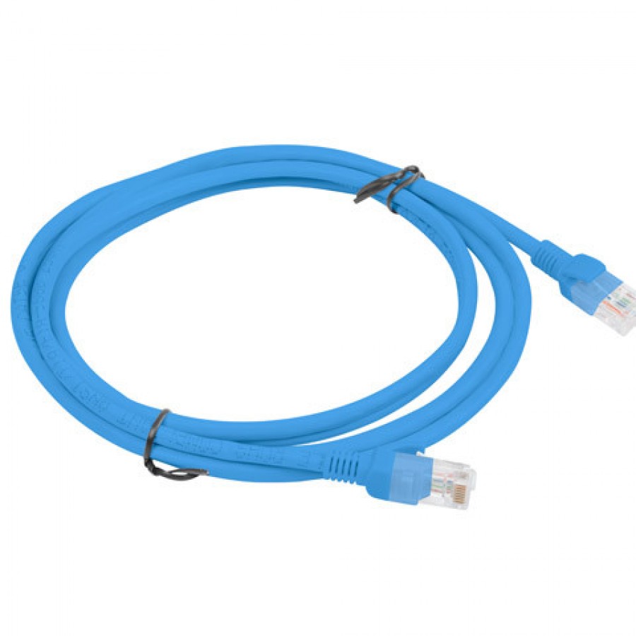 Patchcord Kat5e 2m Niebieski Lanberg