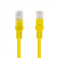 Patchcord Kat5e 0.25m Żółty Lanberg