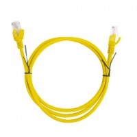 Patchcord Kat5e 1m Żółty Lanberg