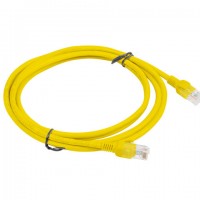 Patchcord Kat5e 2m Żółty Lanberg