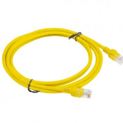 Patchcord Kat5e 2m Żółty Lanberg