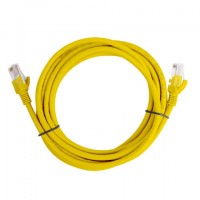 Patchcord Kat5e 3m Żółty Lanberg