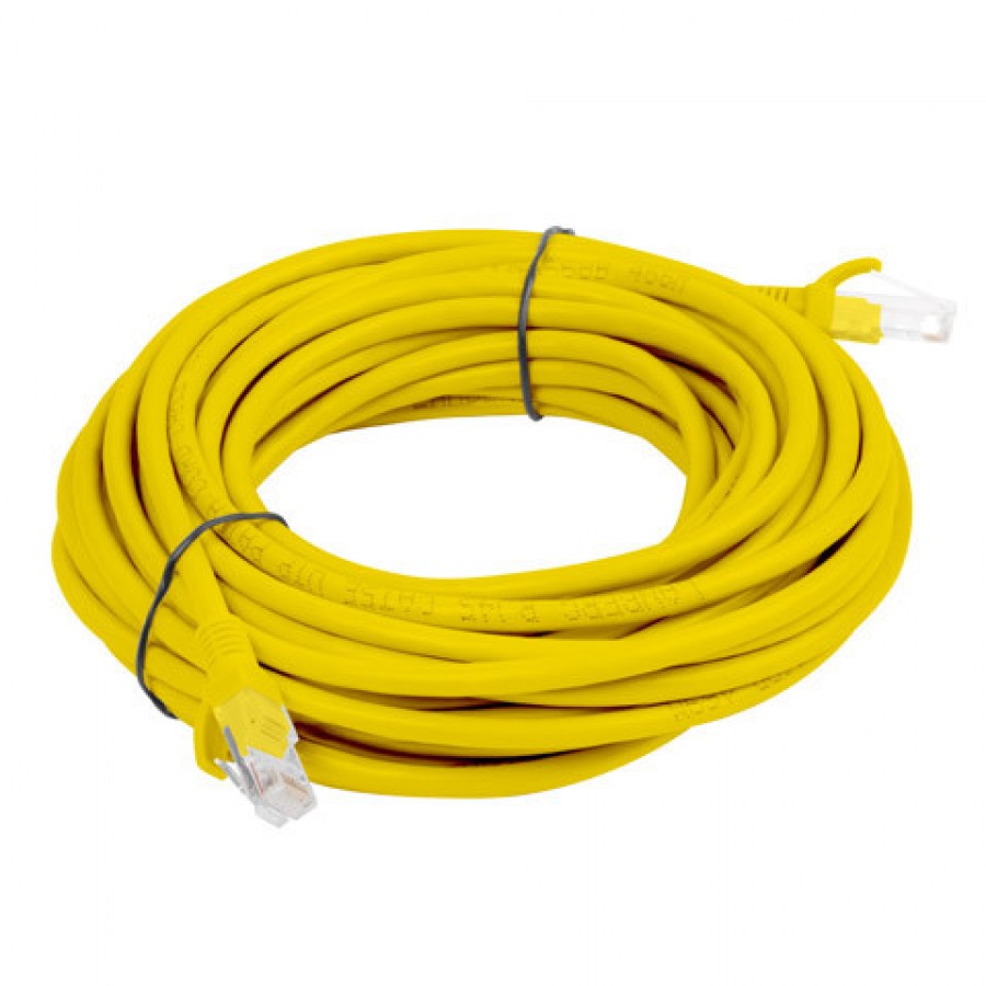 Patchcord Kat5e 5m Żółty Lanberg