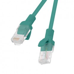 Patchcord Kat5e 0.5m Zielony Lanberg