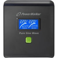 UPS Powerwalker Line-Interactive 1000VA 4x 230V Pl, Pure Sine Wave, Rj11/45 In/Out, USB, LCD