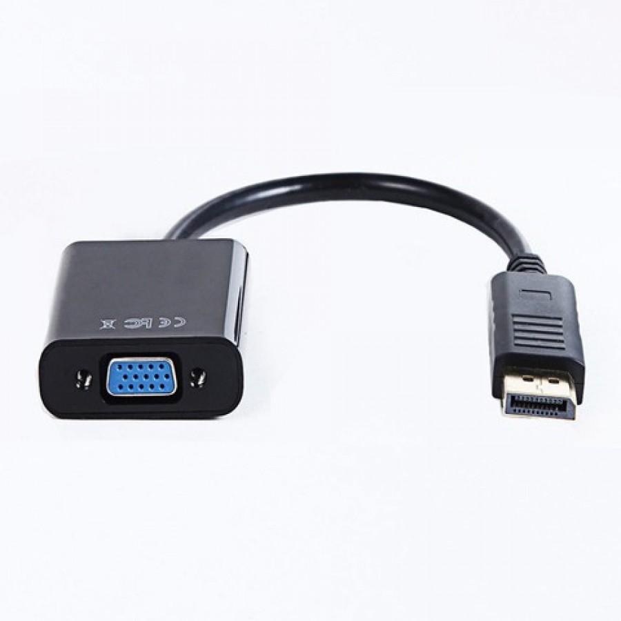 Adapter Displayport 1.1->VGA Na Kablu Black Gembird