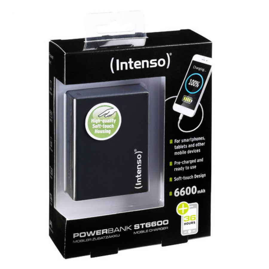 Power Bank Intenso Powerbank ST6600 Black 6600mAh