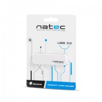 Czytnik Natec Mini Natec Scarab SD, Micro SD USB 3.0 White