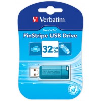 Pendrive Verbatim 32GB Pinstripe USB 2.0 Caribbean Blue