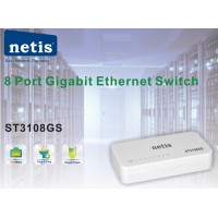 Switch Desktop 8-Port 1GB, Netis ST3108GS