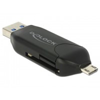 Czytnik Delock Na Micro USB OTG All In One + USB-A 3.0 Delock