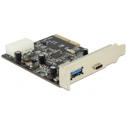 Karta PCI Express->USB-A 3.1 + USB Type-C 3.1 Delock