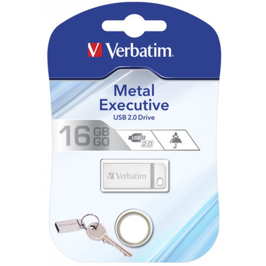 Pendrive Verbatim 16GB Metal Executive USB 2.0