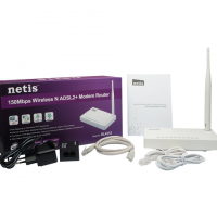 Router Wifi 802.11bbgn 150mbps ADSL2+ +LAN X4 DL4312 Netis