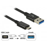 Kabel USB Type-C(M)-Am 3.1 50cm Black Premium Delock