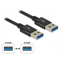 Kabel USB Am-Am 3.1 50cm Black Premium Delock