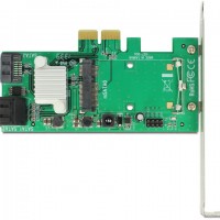 Karta PCI Express->Hybrydowy Sata Internal X3 6Gb/s + Msata X1 Delock