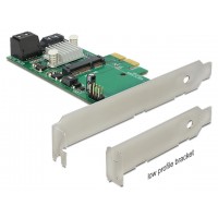 Karta PCI Express->Hybrydowy Sata Internal X3 6Gb/s + Msata X1 Delock