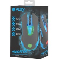 Mysz Dla Graczy Fury Predator 4800dpi Optyczna Z Oprogramowaniem