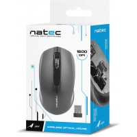 Bezprzewodowa Mysz Optyczna Natec JAY Nano 2.4ghz 1600 DPI Czarna