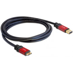 Kabel USB Micro(M)->USB-A(M) 3.0 3m Delock Premium