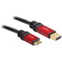 Kabel USB Micro(M)->USB-A(M) 3.0 3m Delock Premium