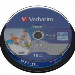 BD-R Verbatim 25GB X6 Printable Datalife Cake 10