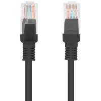 Patchcord Kat5e 0.5m Czarny Lanberg