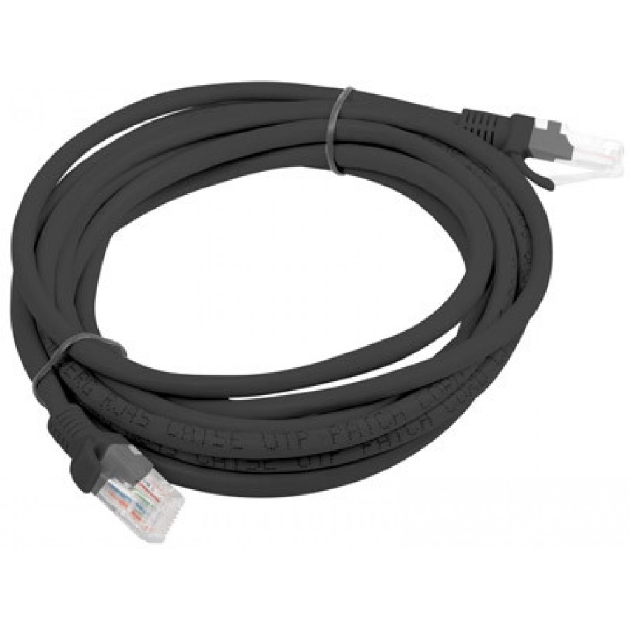 Patchcord Kat5e 3m Czarny Lanberg