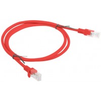 Patchcord Kat5e 1m Czerwony Lanberg