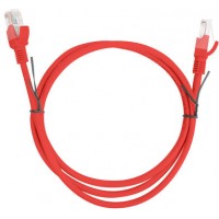 Patchcord Kat5e 1m Czerwony Lanberg