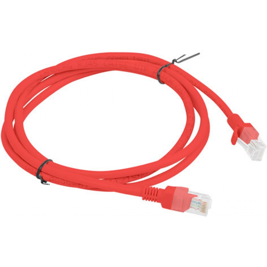 Patchcord Kat5e 1.5m Czerwony Lanberg