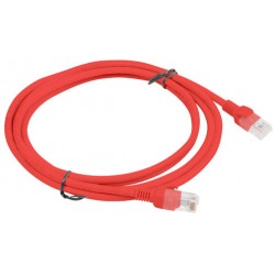 Patchcord Kat5e 2m Czerwony Lanberg