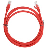 Patchcord Kat5e 2m Czerwony Lanberg