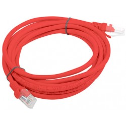 Patchcord Kat5e 3m Czerwony Lanberg