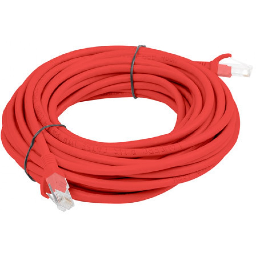 Patchcord Kat5e 5m Czerwony Lanberg