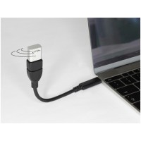 Przedłużacz USB Type-C(M)-Af 2.0 15cm Profilowany Delock