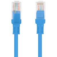 Patchcord Kat6 0.5m Niebieski Lanberg