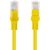 Patchcord Kat6 0.25m Żółty Lanberg