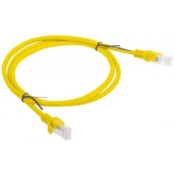 Patchcord Kat6 1m Żółty Lanberg