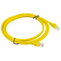 Patchcord Kat6 2m Żółty Lanberg