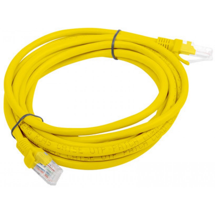 Patchcord Kat6 3m Żółty Lanberg