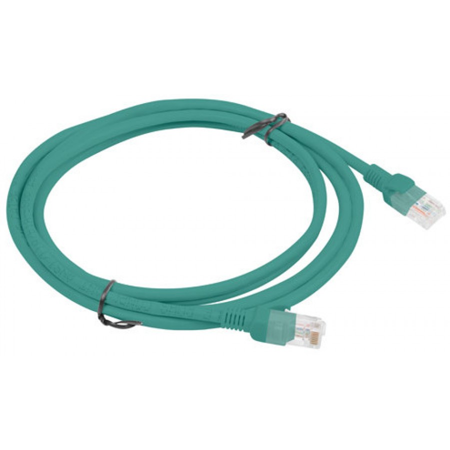 Patchcord Kat6 2m Zielony Lanberg