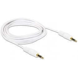 Kabel Stereo Jack 3.5mm 4pin M/M 3m Biały Delock