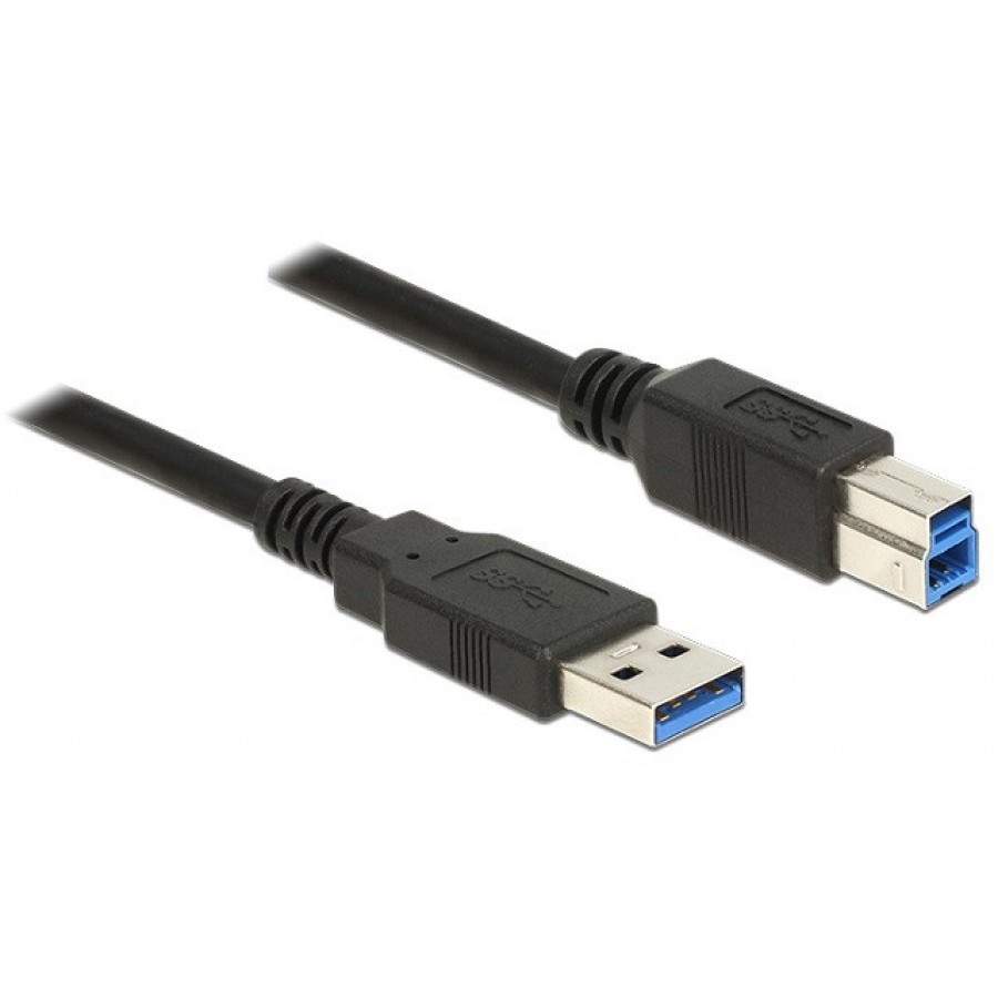 Kabel USB Am-Bm 3.0 0.5m Czarny Delock