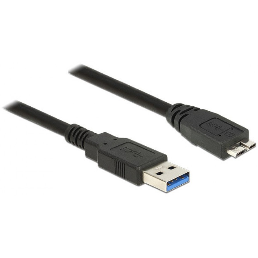 Kabel USB Micro Am-Bm 3.0 0.5m Czarny Delock