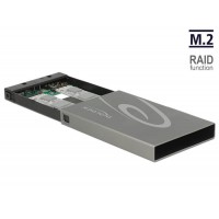 Obudowa SSD Zewnętrzna 2x M.2 Delock USB Type-C 3.1